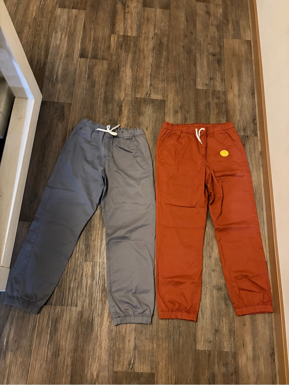 NWOT Cat & Jack Boys Activewear Joggers Grey & Rust Size 14 Lot Of 2